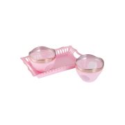 Sukhson India Plastic Grocery Container  – 200 ml (Pack of 3, Pink)