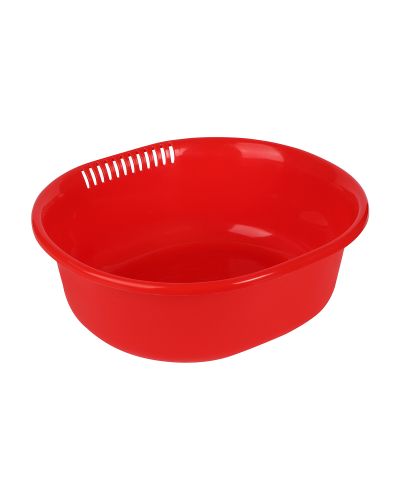 Sukhson India Westside colander Washing Bowl and Strainer Colander with Tub-Red