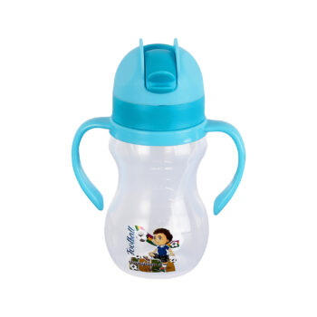 Sukhson India Little Champ Baby Sipper with Soft Silicone Straw with Lid cover for Kids | 250ml - Blue
