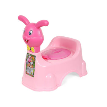 Sukhson India Rabbit Baby Potty Training Seat - Chair for Kids-Infant Potty Toilet Chair with Removable Tray for Babies | Potty Chair Cum Seat Potty Seat for Kids (Pink)