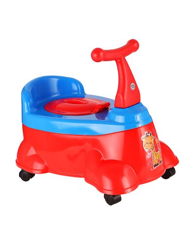 Sukhson India Rock & Roll Scooty Designed Baby Potty – Red, Baby Potty Training Seat, Use for Baby, Plastic