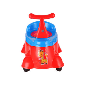 Sukhson India Rock & Roll Scooty Designed Baby Potty - Red, Baby Potty Training Seat,Use for Baby, Plastic