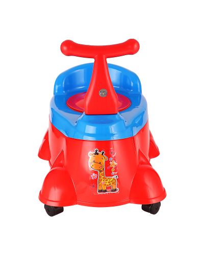 Sukhson India Rock & Roll Scooty Designed Baby Potty – Red, Baby Potty Training Seat, Use for Baby, Plastic