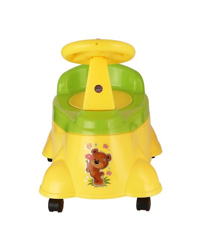 Sukhson India Rock & Roll Car Designed Baby Potty – Yellow, Baby Potty Training Seat, Use for Baby, Plastic