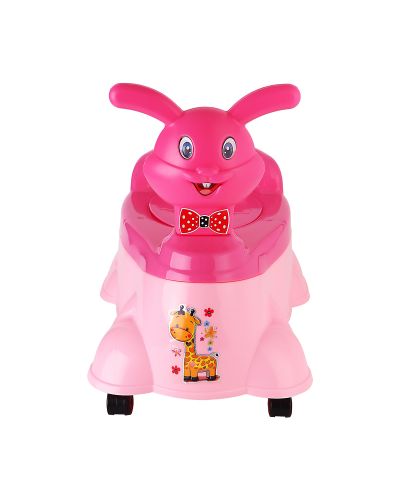 Sukhson India Rock & Roll Rabbit Designed Baby Potty – Pink, Baby Potty Training Seat, Use for Baby, Plastic