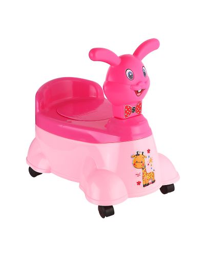 Sukhson India Rock & Roll Rabbit Designed Baby Potty – Pink, Baby Potty Training Seat, Use for Baby, Plastic