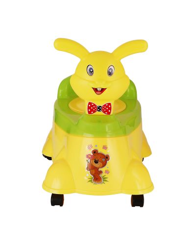 Sukhson India Rock & Roll Rabbit Designed Baby Potty – Yellow, Baby Potty Training Seat, Use for Baby, Plastic