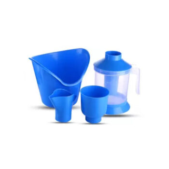 Sukhson India Dr. Health 3 In 1 Steamer, Steamer for cold and cough Inhaler, steam Inhaler, Soothes (Balm effect) | Vaporizer (Blue)