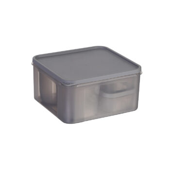Sukhson India Plastic Utility Container - 5300 ml (Pack of 7, Grey)