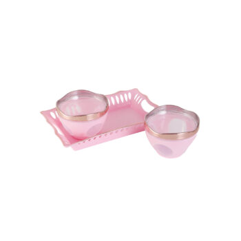 Sukhson India Plastic Grocery Container - 200 ml (Pack of 3, Pink)