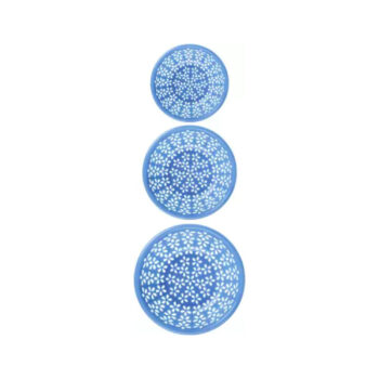 Sukhson India Set of 4 Multipurpose Plastic Baskets for Fruits Vegetables Chocolate Storage and Kitchen Fridge Dining Table Plastic Fruit & Vegetable Basket (Blue)
