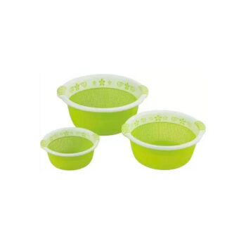 Sukhson India russia_green_basket Plastic Fruit & Vegetable Basket (Multicolor)